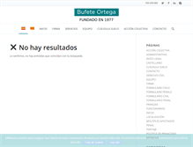 Tablet Screenshot of bufeteortega.com